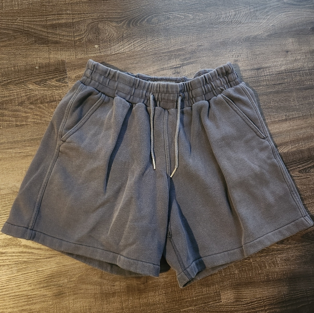 Casual Gray Drawstring Shorts